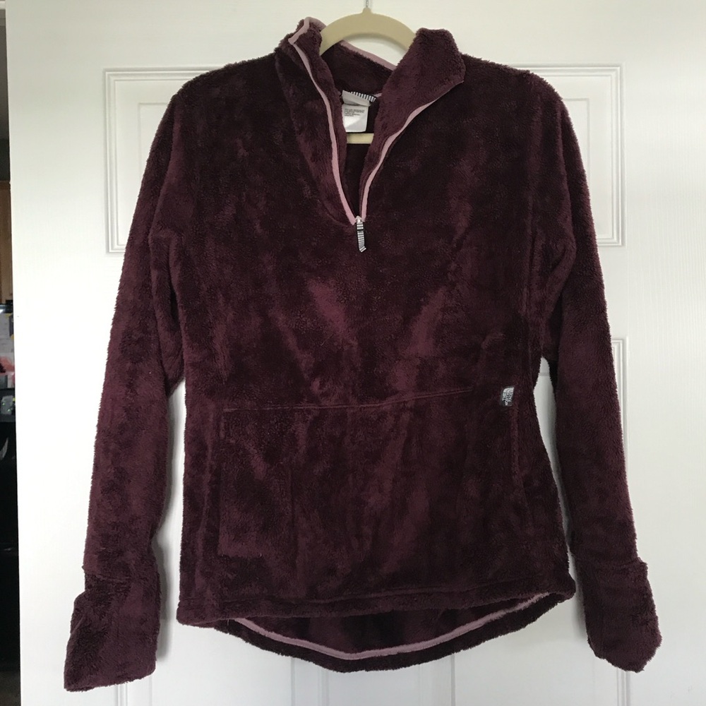 NORTHFACE Plush Burgundy Pullover